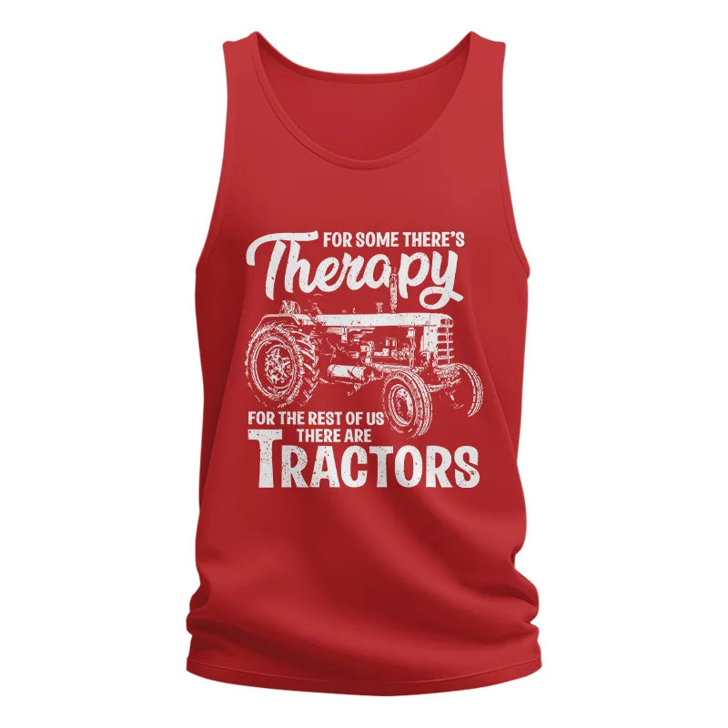 Funny Farmer Therapy Vintage Tractor Lover - Unisex Jersey Tank