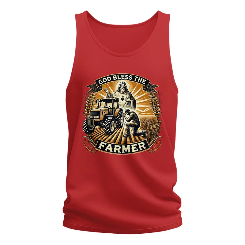 God Bless The Farmer 2 - Unisex Jersey Tank