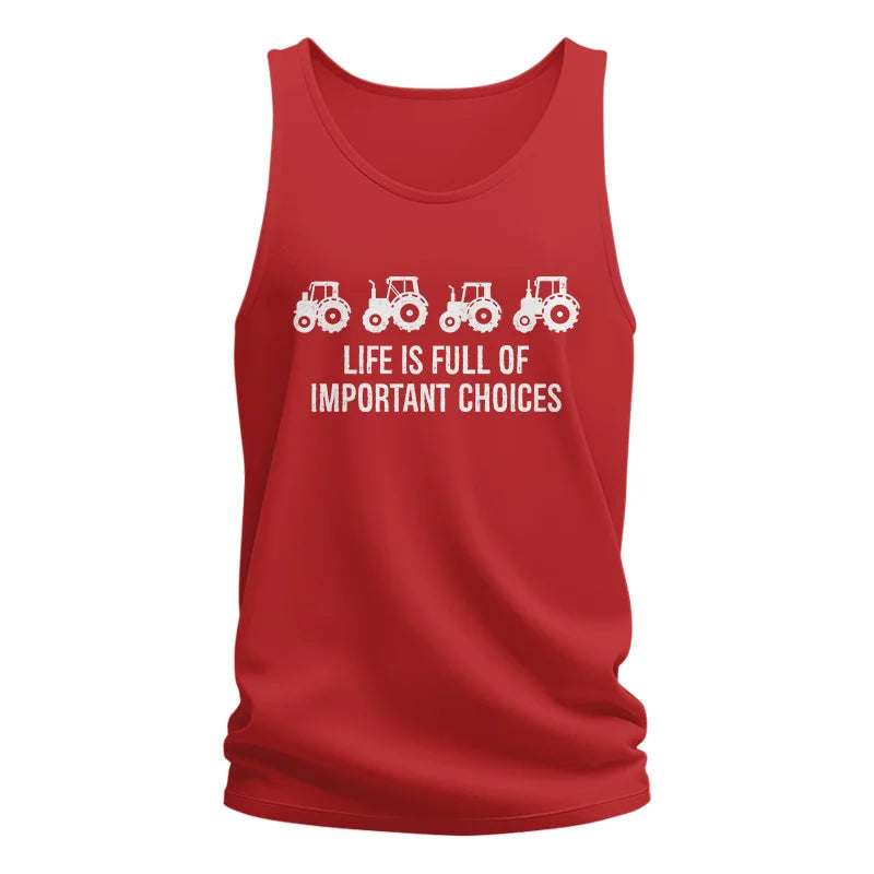 Image of Life Is Full Of Important Choices 18 - Unisex Jersey Tank