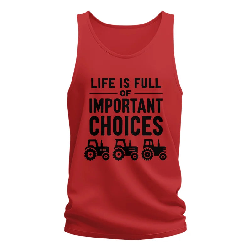 Image of Life Is Full Of Important Choices 27 - Unisex Jersey Tank