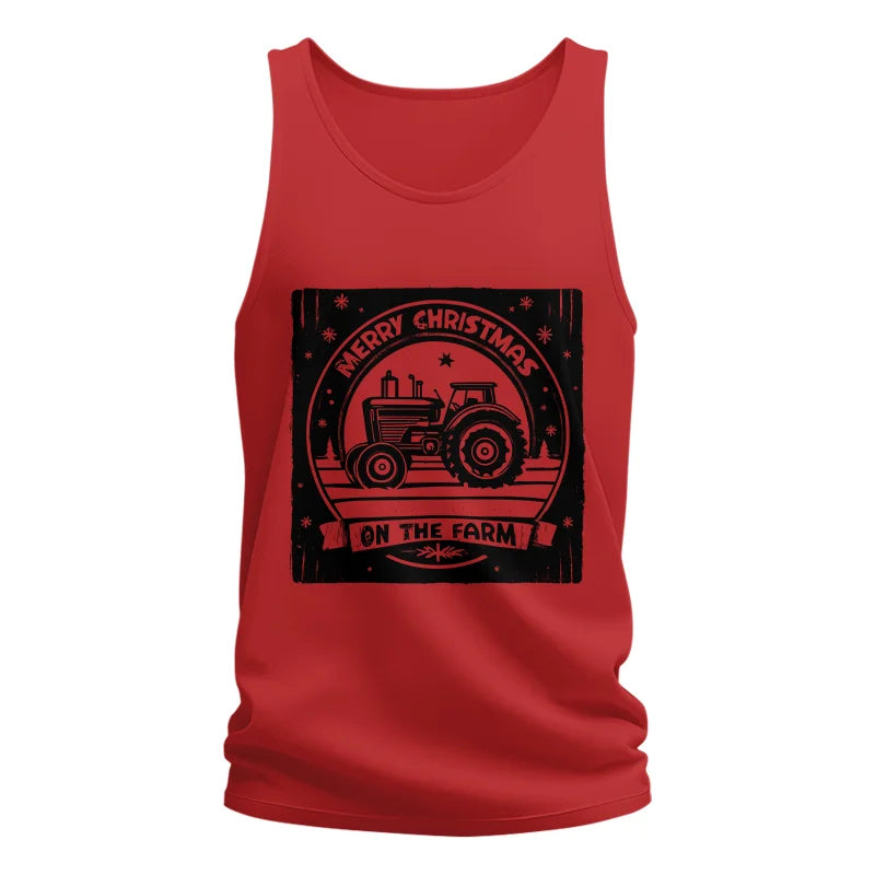 Merry Chritmas On The Farm 5 - Unisex Jersey Tank