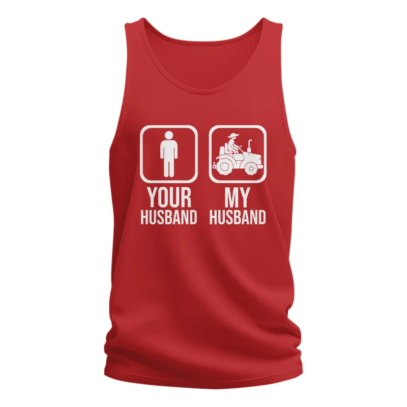 My Husband Is Cooler Than Yours Funny Farm Tractor 1 - Unisex Jersey Tank