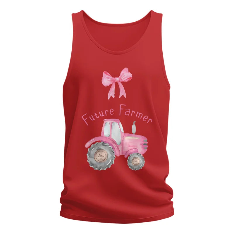 Image of Pink Tractor For Future Farmer - Unisex Jersey Tank