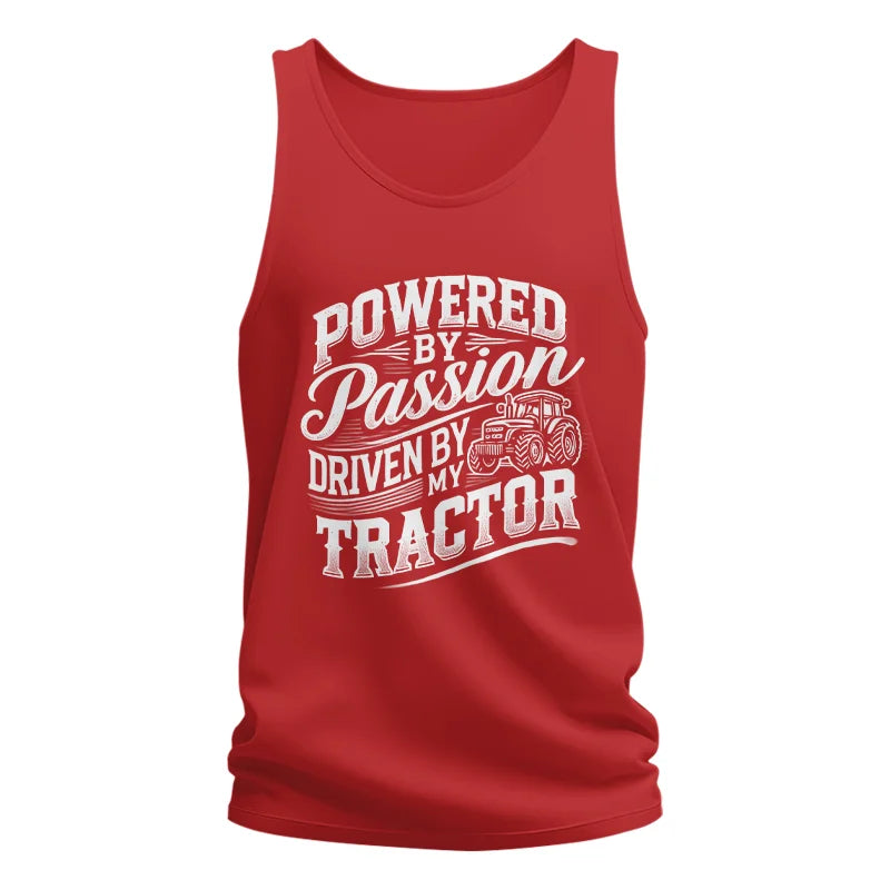 Image of Powered By Passion Driven By My Tractor 2 - Unisex Jersey Tank