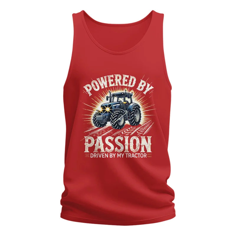 Image of Powered By Passion Driven By My Tractor - Unisex Jersey Tank