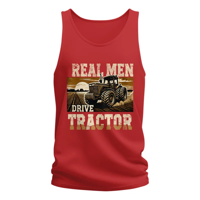 Real Men Drive Tractor - Unisex Jersey Tank