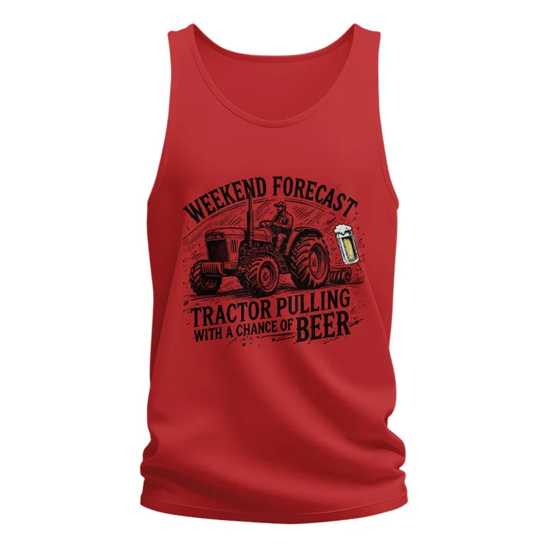 Image of Tractor With A Chance Of Beer - Unisex Jersey Tank