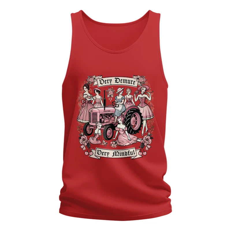 Image of Very Demure Very Mindful Tractor - Unisex Jersey Tank