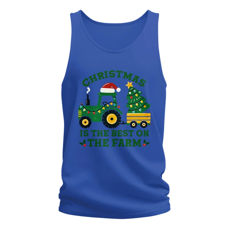 Image of Christmas Is The Best On The Farm - Unisex Jersey Tank