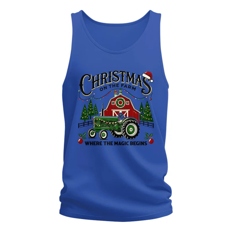 Christmas on the Farm Where the Magic Begins! 5 - Unisex Jersey Tank