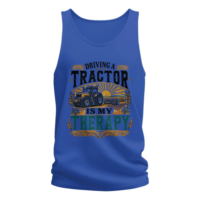 Driving A Tractor Is My Therapy - Unisex Jersey Tank