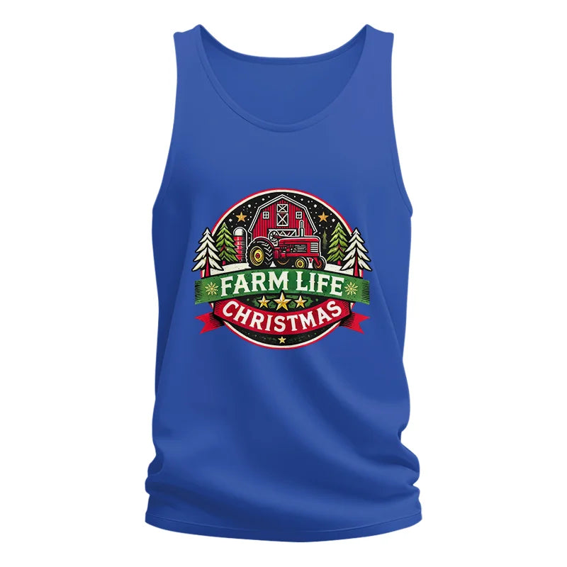 Image of Farm Life Christmas 3 - Unisex Jersey Tank