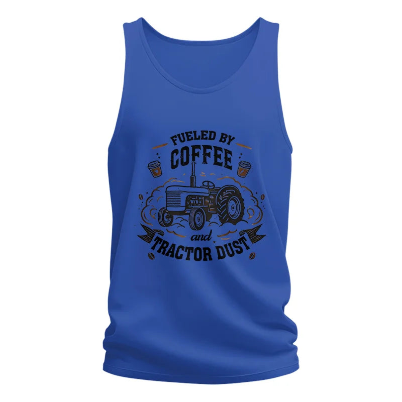 Image of Fueled By Coffee And Tractor Dust - Unisex Jersey Tank