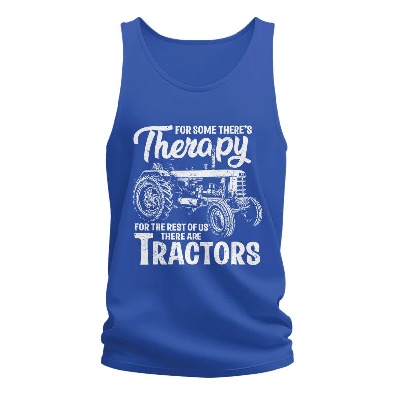 Funny Farmer Therapy Vintage Tractor Lover - Unisex Jersey Tank