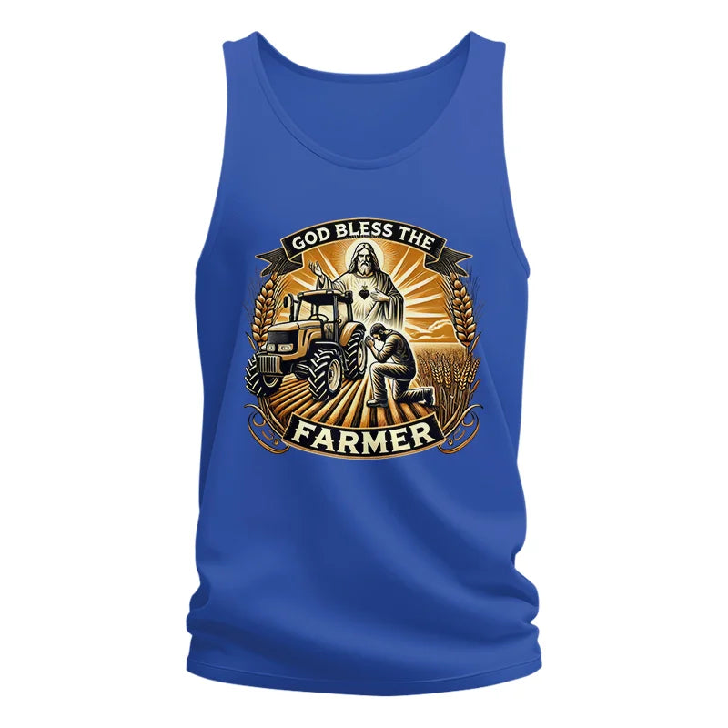 God Bless The Farmer 2 - Unisex Jersey Tank