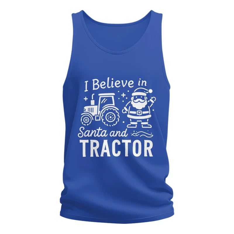 Image of I Believe In Santa And Tractor - Unisex Jersey Tank