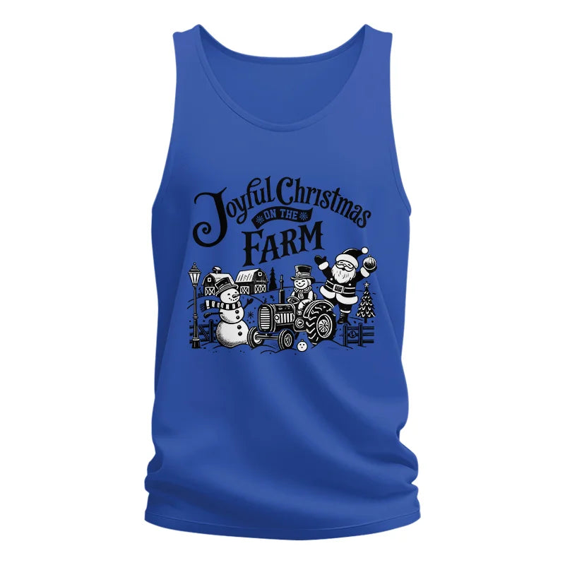 Image of Joyful Christmas On The Farm 1 - Unisex Jersey Tank