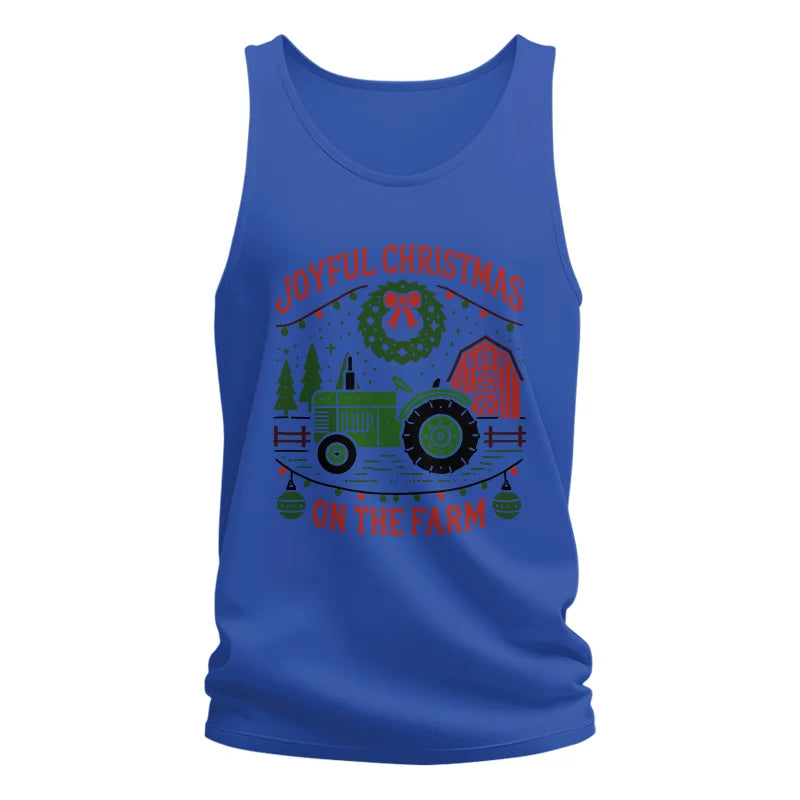 Image of Joyful Christmas On The Farm 3 - Unisex Jersey Tank