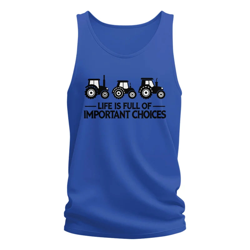 Image of Life Is Full Of Important Choices 17 - Unisex Jersey Tank