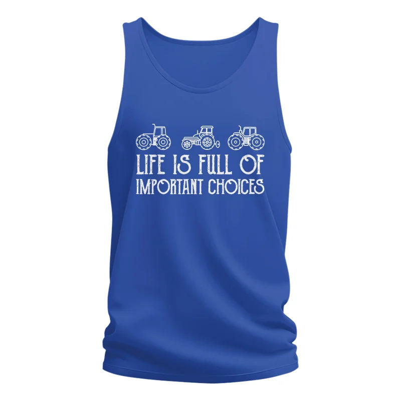 Image of Life Is Full Of Important Choices 7 - Unisex Jersey Tank