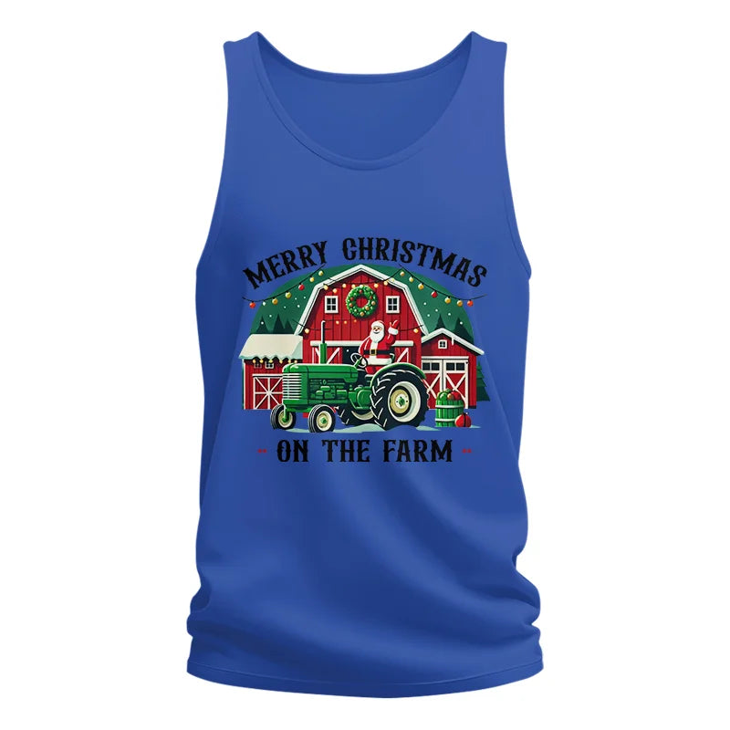 Merry Christmas On The Farm 1 - Unisex Jersey Tank