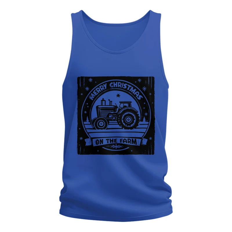 Image of Merry Chritmas On The Farm 5 - Unisex Jersey Tank