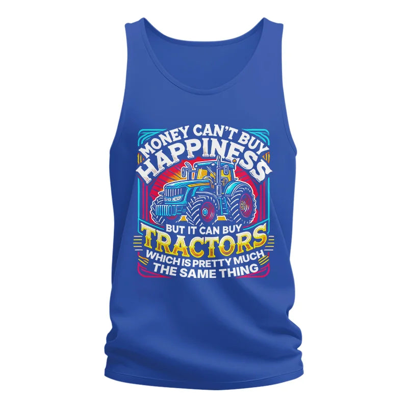 Image of Money Can't Buy Happiness Can Buy Tractors - Unisex Jersey Tank