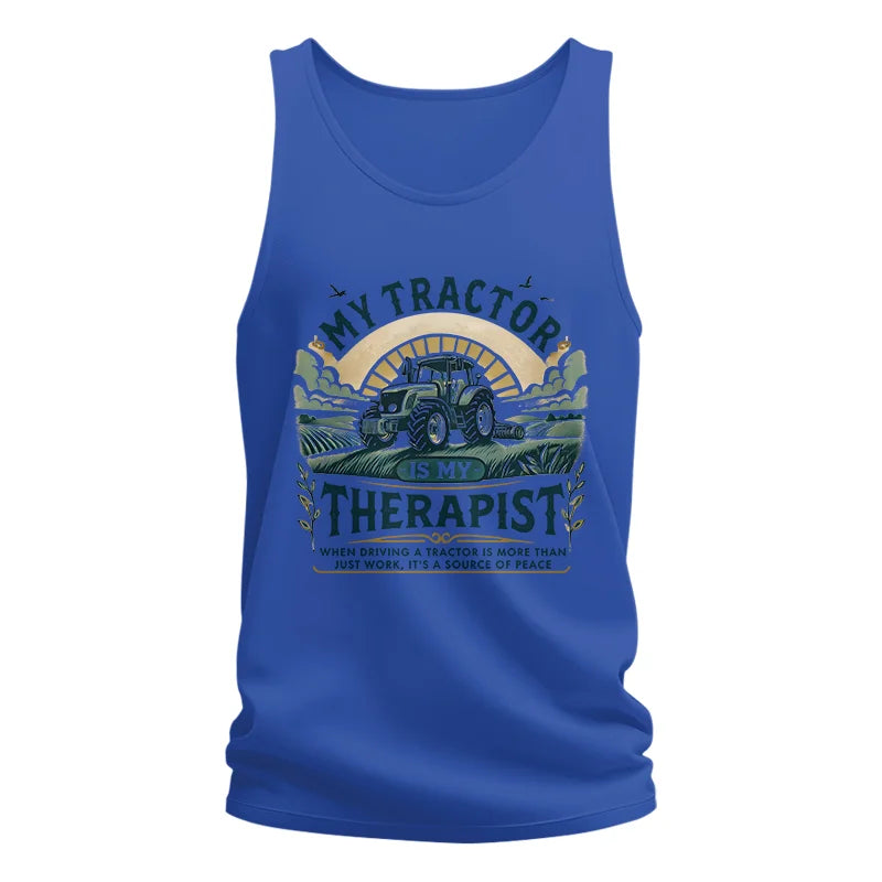 My Tractor Is My Therapist - Unisex Jersey Tank