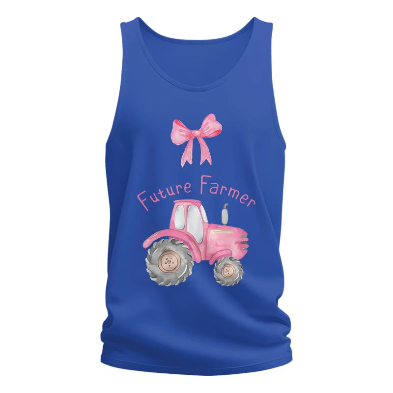 Pink Tractor For Future Farmer - Unisex Jersey Tank