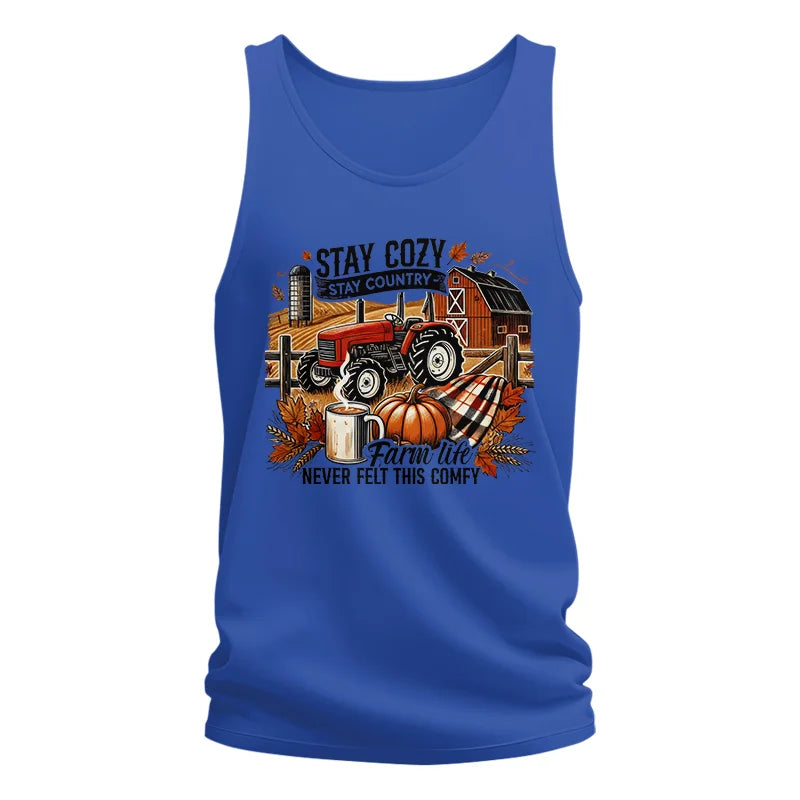 Image of Stay Cozy_Stay Country_Farm Life Never Felt This Comfy - Unisex Jersey Tank