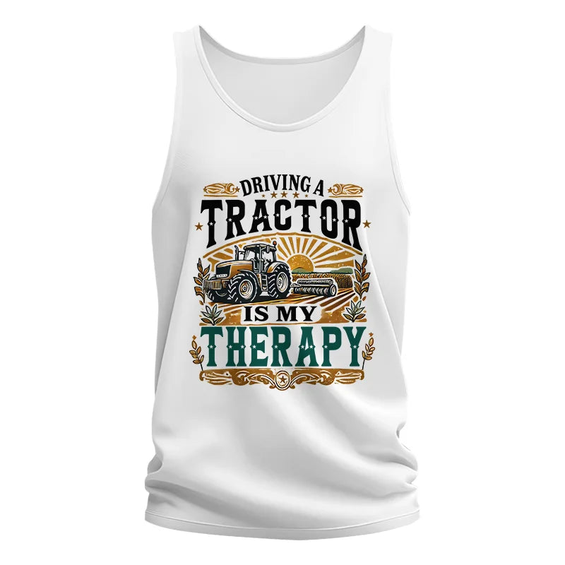 Driving A Tractor Is My Therapy - Unisex Jersey Tank