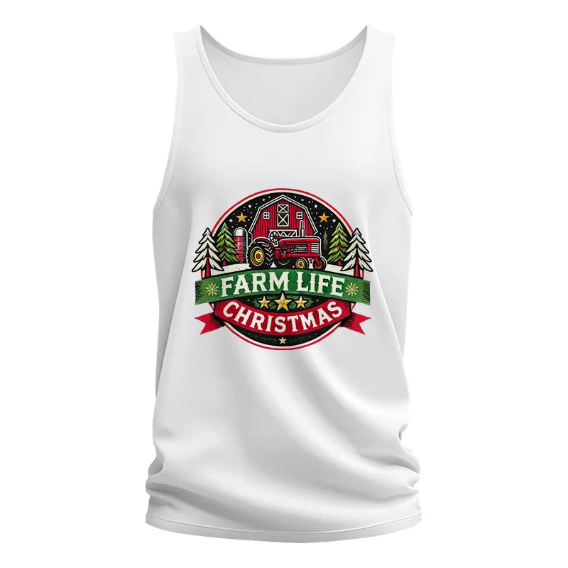 Image of Farm Life Christmas 3 - Unisex Jersey Tank