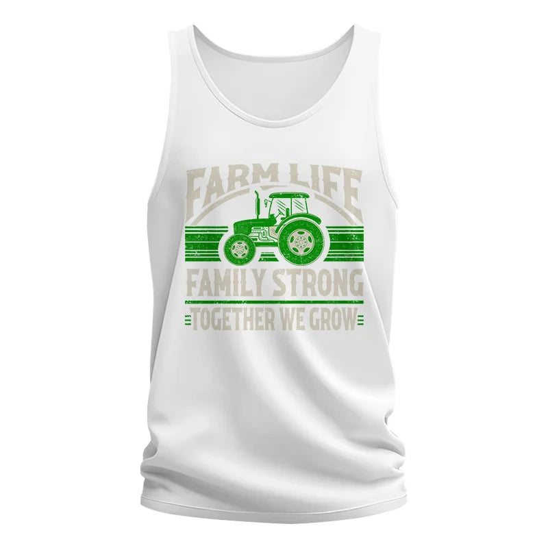 Farm life Family Strong_Together We grow - Unisex Jersey Tank