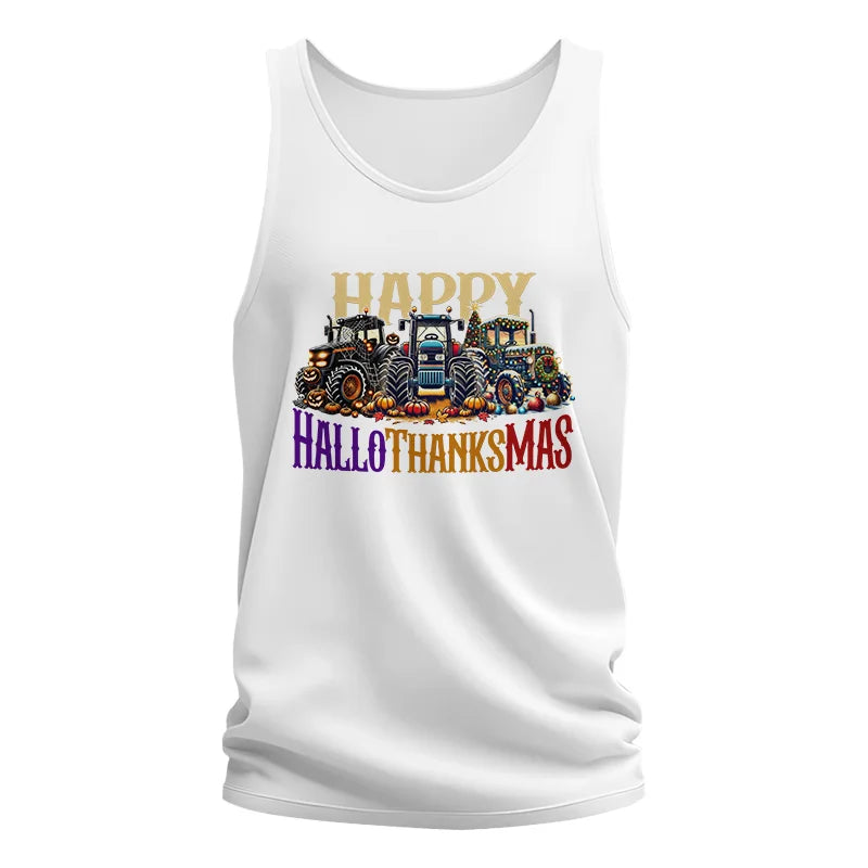 Image of Happy HalloThanksMas - Unisex Jersey Tank