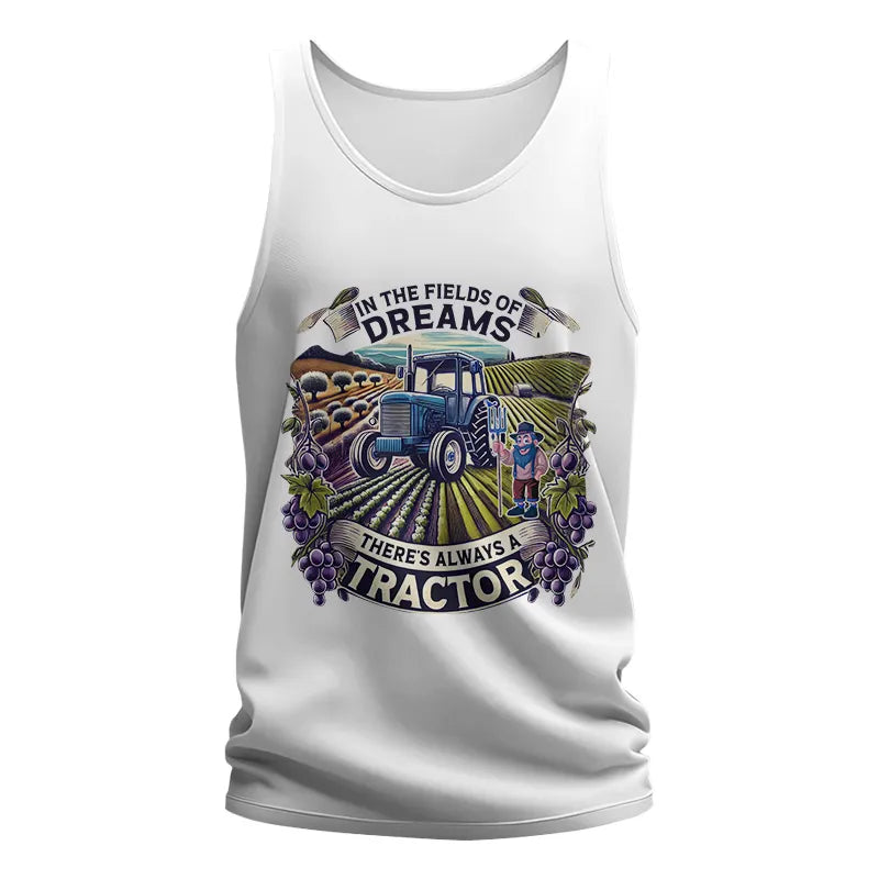 Image of In The Fields Of Dreams There's Always A Tractor 1 - Unisex Jersey Tank