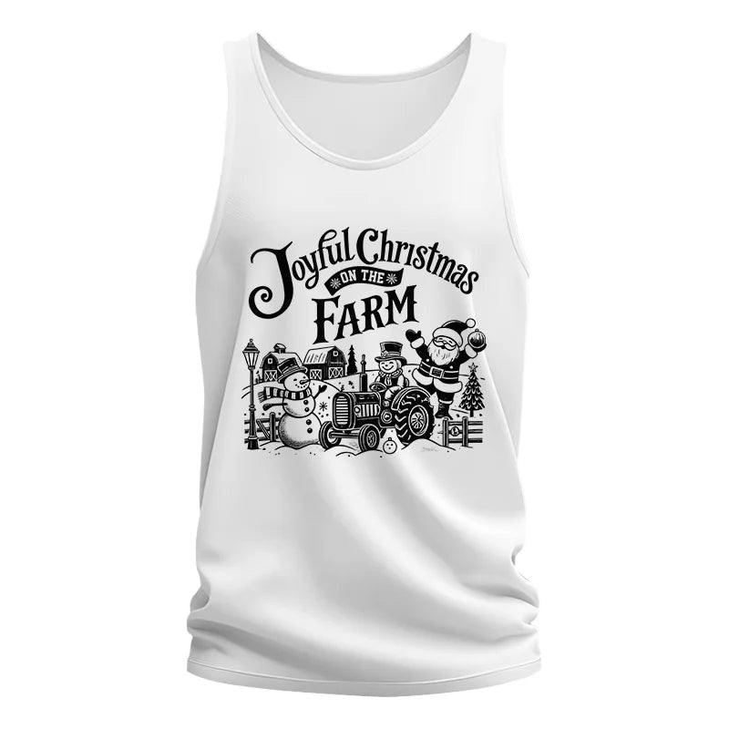 Image of Joyful Christmas On The Farm 1 - Unisex Jersey Tank