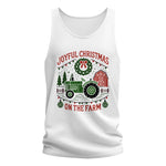 Joyful Christmas On The Farm 3 - Unisex Jersey Tank