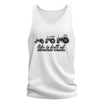 Life Is Full Of Important Choices 10 - Unisex Jersey Tank