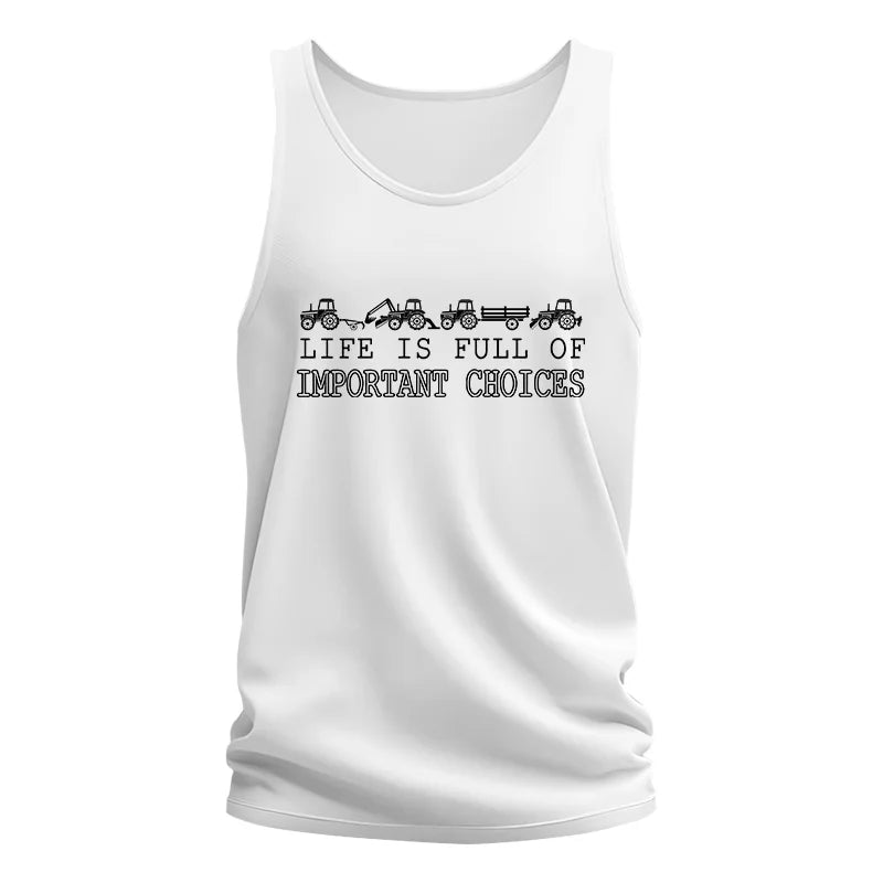 Image of Life Is Full Of Important Choices 8 - Unisex Jersey Tank