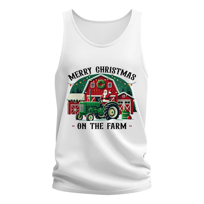 Merry Christmas On The Farm 1 - Unisex Jersey Tank