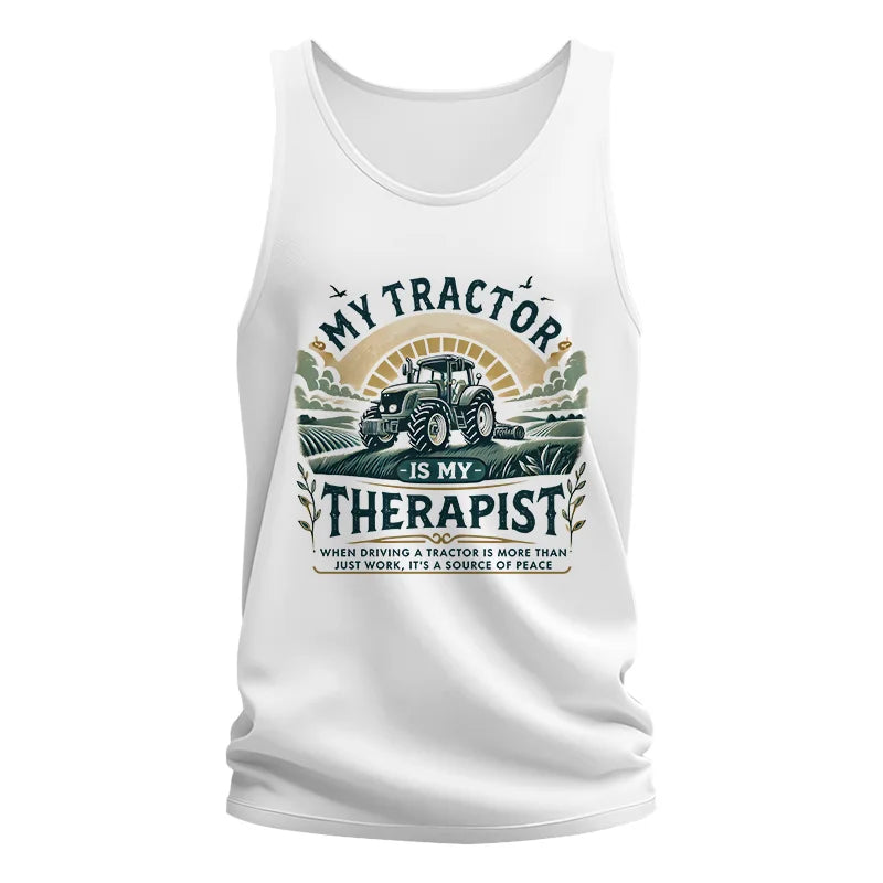 Image of My Tractor Is My Therapist - Unisex Jersey Tank