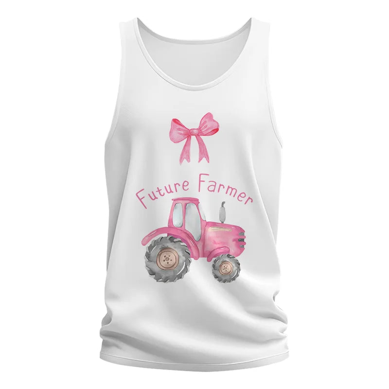 Image of Pink Tractor For Future Farmer - Unisex Jersey Tank