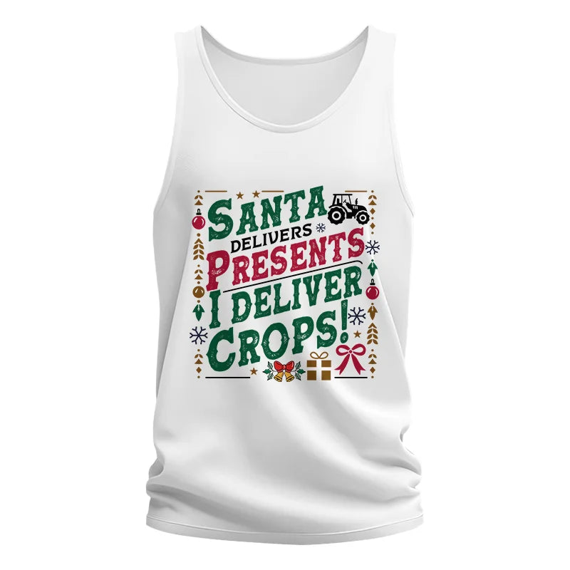 Image of Santa Deliver Present I Deliver Crops! - Unisex Jersey Tank