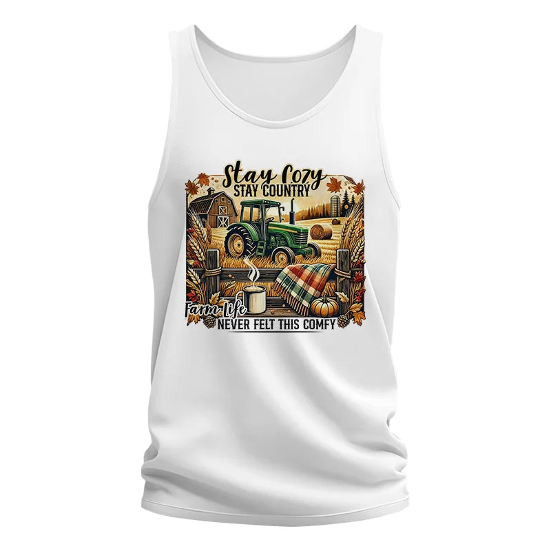 Stay Cozy_Stay Country_Farm Life Never Felt This Comfy 2 - Unisex Jersey Tank