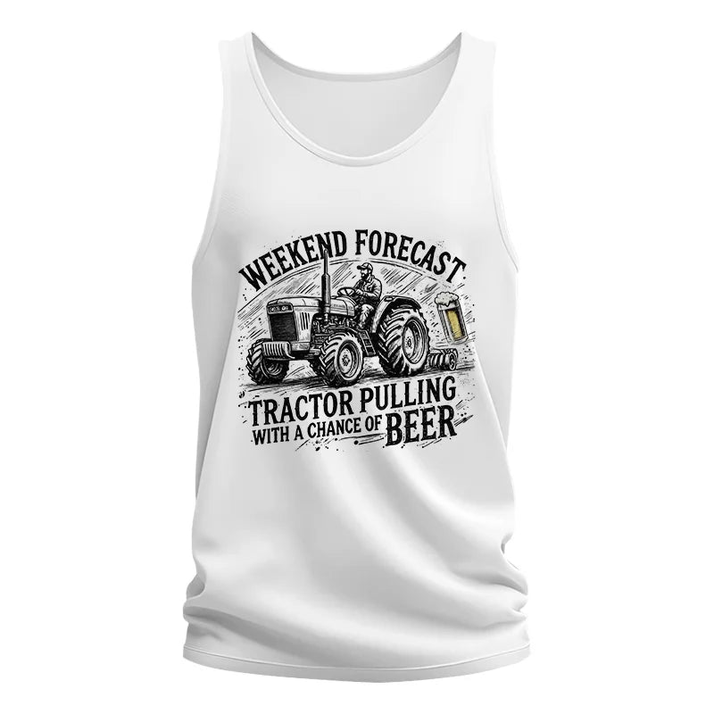 Tractor With A Chance Of Beer - Unisex Jersey Tank