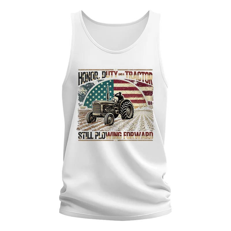 Veteran Farmer Honor Duty And A Tractor 1 - Unisex Jersey Tank