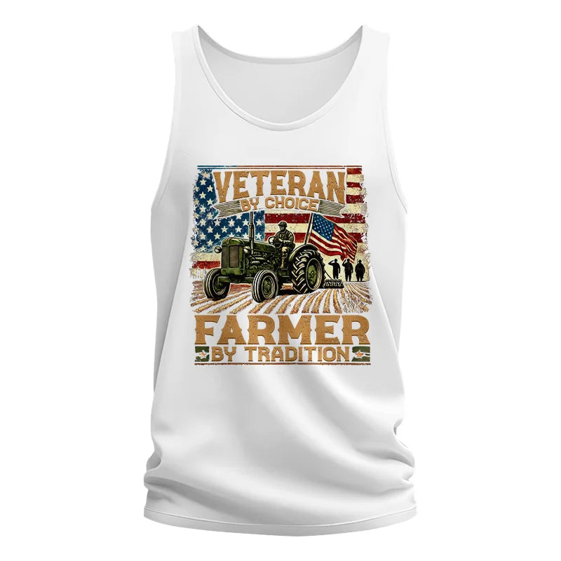 Image of Veteran Farmer Veteran By Choice_Farmer By Tradition - Unisex Jersey Tank