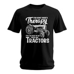 Funny Farmer Therapy Vintage Tractor Lover - Unisex Softstyle T-Shirt