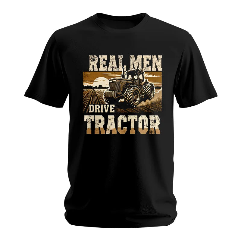 Real Men Drive Tractor - Unisex Softstyle T-Shirt