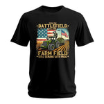 Veteran Farmer From The Battlefield To The Farm Field 2 - Unisex Softstyle T-Shirt